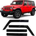 Jeep wrangler window visors